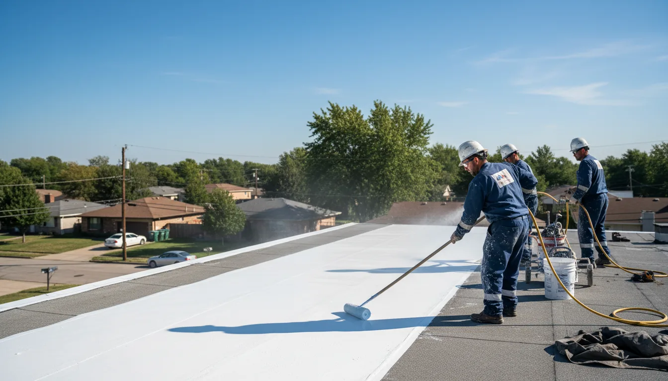 Commercial roof coating in Reading, VT near me